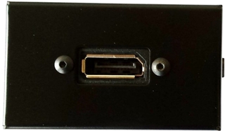 Bild von proFLF DP sw | proFLF® mit Display Port Durchführung f/f; schwarz