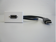 Bild von proFLF DP DP FM | proFLF® mit Display Port Kabelpeitsche f/m; weiss