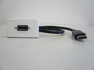 Bild von proFLF DP DP FM | proFLF® mit Display Port Kabelpeitsche f/m; weiss