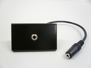 Bild von proFLF 3.5 3.5 sw | proFLF® mit 3.5mm Klinkenbuchse Kabelpeitsche f/f; schwarz