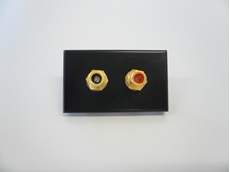 Bild von proFLF 2CINCH sw | proFLF® mit 2 Cinchbuchsen Durchführungen f/f (sw/rt); schwarz