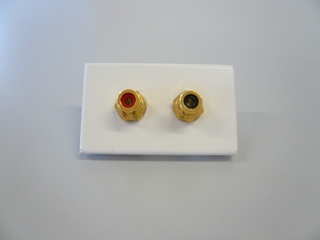 Bild von proFLF 2CINCH | proFLF® mit 2 Cinchbuchsen Durchführungen f/f (sw/rt); weiss