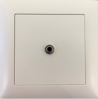 Bild von proDT 3.5I UP ws | Unterputzanschluss proDT® mit 3.5mm Klinkenbuchse Input auf Dante, EDIZIOdue, weiss