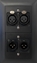 Bild von proDT 2XI/O UP sw | Unterputzanschluss proDT® mit 2x XLR Input female/Output male auf/von Dante, EDIZIOdue, schwarz