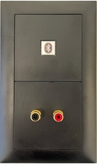 Bild von proDT BI/CI UP sw | Unterputzanschluss proDT® mit Bluetooth Input und 2x Cinch Input auf Dante, EDIZIOdue, schwarz