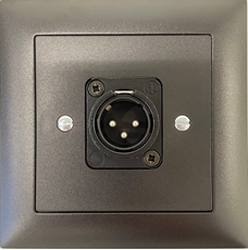 Bild von proDT XO UP sw | Unterputzanschluss proDT® mit XLR Output male von Dante, EDIZIOdue, schwarz