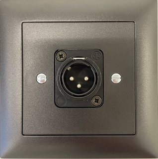 Bild von proDT XO UP sw | Unterputzanschluss proDT® mit XLR Output male von Dante, EDIZIOdue, schwarz