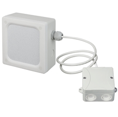 Bild von WA06-77/T CLR | Wand-Aufbau-Lautsprecher Reinraum nach ISO 14644-1, 6 Watt, 77mm/3", wetterfest IP67, schlagfestes ABS Kunststoffgehäuse