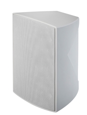 Bild von MS-D30-165 Dante ws | aktive Monitorbox wetterfest IP56 mit 30 Watt, 165mm/6.5", weiss, inkl. Drehgelenkhalterung, Dante, PoE+