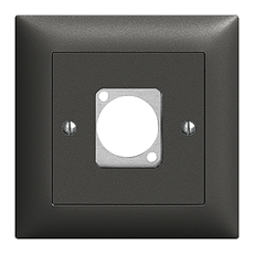 Bild von UP D-SERIE sw | Unterputzrahmen EDIZIOdue mit 1x Ausschnitt D-Serie, schwarz