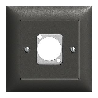 Bild von UP D-SERIE sw | Unterputzrahmen EDIZIOdue mit 1x Ausschnitt D-Serie, schwarz