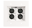 Bild von WTSD-XLR4 | 4 XLR Input Wall Plate for Use with WTSD-MIX41K