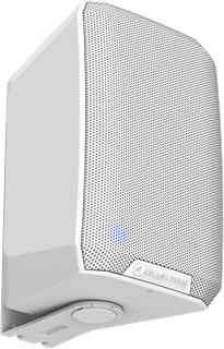 Bild von FS-4D-W | IsoFlare™ 4" Premium Aufbaulautsprecher wetterfest IP55 mit 2x 30W Dante PoE+/++ | 8 Ohm Out, weiss