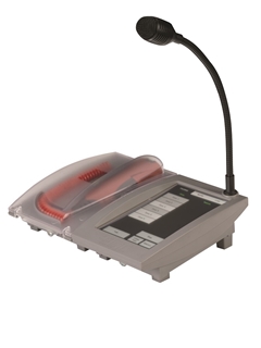 Bild von 4E-FMTC | Fireman-Microphone with Touchscreen and gooseneck for Commercial paging EN54-16