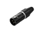 Bild von NXT3MA | XLR Kabelstecker männchen 3-polig Gold, PureCoreNxt schwarzes Metallgehäuse, schwarze Kabeltülle