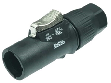 Bild von PO23MP-WOU | Power Kabelstecker Schwarz Output 250V 16A CBC, IP65