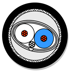 Bild von PROINST2022FRNC-C | proINSTALL digital 2x0.22qmm FRNC-C - AES/EBU 110 Ohm