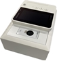 Bild von C-T4BT | 4.3" Touchbedienung mit Volume Slider, 2 Tasten, Bluetooth Remote Audioeingang und Bewegungssensor, weiss