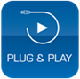 Bild von C-T4BT | 4.3" Touchbedienung mit Volume Slider, 2 Tasten, Bluetooth Remote Audioeingang und Bewegungssensor, weiss