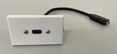 Bild von proFLF USB-C USB-C | proFLF® mit USB-C 3.1 Kabelpeitsche f/f; weiss