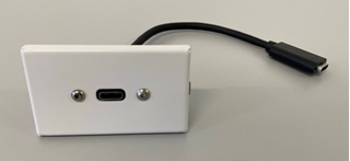 Bild von proFLF USB-C USB-C | proFLF® mit USB-C 3.1 Kabelpeitsche f/f; weiss