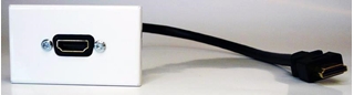 Bild von proFLF HDMI HDMI FM | proFLF® mit HDMI Kabelpeitsche f/m; weiss