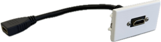 Bild von proFLF HDMI HDMI FF | proFLF® mit HDMI Kabelpeitsche f/f; weiss