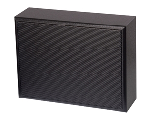 Bild von WA-AB06-100/T-EN54V sw | Wand-Aufbau-Doppellautsprecher für A/B-Verkabelung, 2x 6 Watt, 2x 100mm/4", MDF Gehäuse IP54, verschraubt, Zertifizierung gemäss EN 54-24, schwarz
