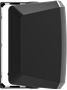 Bild von FS-4D-B | IsoFlare™ 4" Premium Aufbaulautsprecher wetterfest IP55 mit 2x 30W Dante PoE+/++ | 8 Ohm Out, schwarz