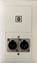 Bild von proDT BI/2XO UP ws | Unterputzanschluss proDT® mit Bluetooth Input und 2x XLR Output male auf/von Dante, EDIZIOdue, weiss