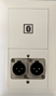 Bild von proDT BI/2XO UP ws | Unterputzanschluss proDT® mit Bluetooth Input und 2x XLR Output male auf/von Dante, EDIZIOdue, weiss