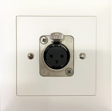 Bild von proDT XI UP ws | Unterputzanschluss proDT® mit XLR Input female auf Dante, EDIZIOdue, weiss