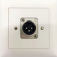 Bild von proDT XO UP ws | Unterputzanschluss proDT® mit XLR Output male von Dante, EDIZIOdue, weiss