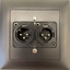 Bild von proDT 2XO UP sw | Unterputzanschluss proDT® mit 2x XLR Output male von Dante, EDIZIOdue, schwarz