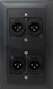 Bild von proDT 4XO UP sw | Unterputzanschluss proDT® mit 4x XLR Output male von Dante, EDIZIOdue, schwarz