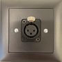 Bild von proDT XI UP sw | Unterputzanschluss proDT® mit XLR Input female auf Dante, EDIZIOdue, schwarz