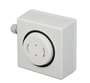 Bild von WA06-77/T CLR | Wand-Aufbau-Lautsprecher Reinraum nach ISO 14644-1, 6 Watt, 77mm/3", wetterfest IP67, schlagfestes ABS Kunststoffgehäuse