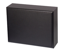 Bild von WA-AB06-100/T-EN54V sw | Wand-Aufbau-Doppellautsprecher für A/B-Verkabelung, 2x 6 Watt, 2x 100mm/4", MDF Gehäuse IP54, verschraubt, Zertifizierung gemäss EN 54-24, schwarz