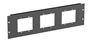 Bild von BB-PLT-PNL | 19" Panel 3HE mit 3 Ausschnitten für Atmosphere, WTSD-Serie & IED0540S-2