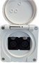 Bild von proDT 2XI UP IP ws | Unterputzanschluss proDT® mit 2x XLR Input female auf Dante, EDIZIOdue IP21, weiss