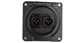 Bild von proDT 2XO UP IP sw | Unterputzanschluss proDT® mit 2x XLR Output male von Dante, EDIZIOdue IP21, schwarz