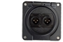 Bild von proDT 2XO UP IP sw | Unterputzanschluss proDT® mit 2x XLR Output male von Dante, EDIZIOdue IP21, schwarz