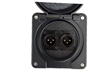 Bild von proDT 2XO UP IP sw | Unterputzanschluss proDT® mit 2x XLR Output male von Dante, EDIZIOdue IP21, schwarz