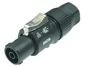 Bild von PO23FP-WIN | Power Kabelstecker Schwarz Input 250V 16A CBC, IP65