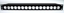 Bild von proPANEL D16 sw | 19" proPANEL® 16x D-Serie mit M3-Gewinde, 1HE, schwarz matt eloxiert