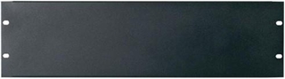 Bild von proPANEL 3HE sw | 19" Frontplatte 3HE/3mm, schwarz matt eloxiert