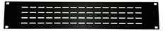 Bild von proPANEL 2HE AIR sw | 19" Frontplatte 2HE/3mm mit Lüftungsschlitzen, schwarz matt eloxiert