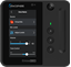 Bild von C-T4BT-B | 4.3" Touchbedienung mit Volume Slider, 2 Tasten, Bluetooth Remote Audioeingang und Bewegungssensor, schwarz