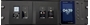 Bild von C-T4BT-B | 4.3" Touchbedienung mit Volume Slider, 2 Tasten, Bluetooth Remote Audioeingang und Bewegungssensor, schwarz