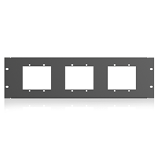 Bild von BB-PLT-PNL | 19" Panel 3HE mit 3 Ausschnitten für Atmosphere, WTSD-Serie & IED0540S-2